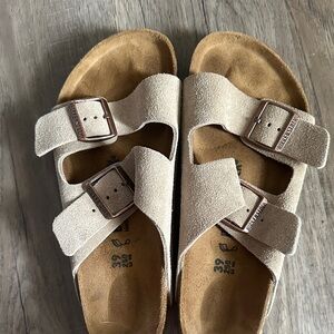 Birkenstock Tan Suede Sandals